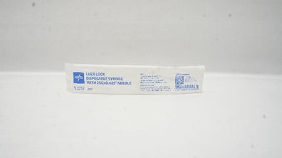 Medline SYR103253 Luer Lock Disposable Syringe w/Ndle 25G x 0.625inch